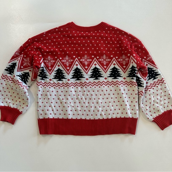 Vintage Coca Cola Polar Bear Crewneck Sweater Fuzzy Heart Knit Pullover Sweater - Picture 3 of 9